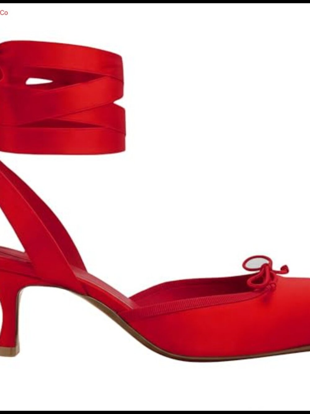 Satin Lace Up Ballet Pumps Kitten Heel Square Closed Toe Slingback Bow